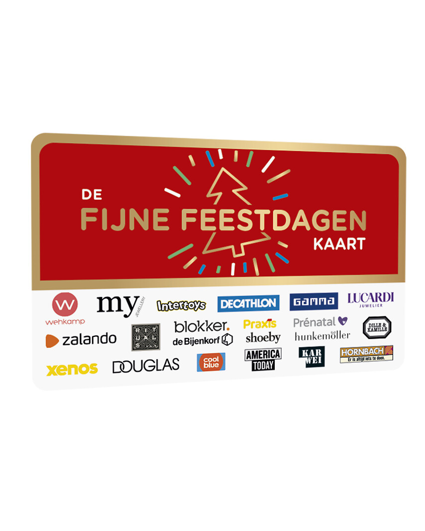 DE Cadeaukaart Fijne Feestdagen